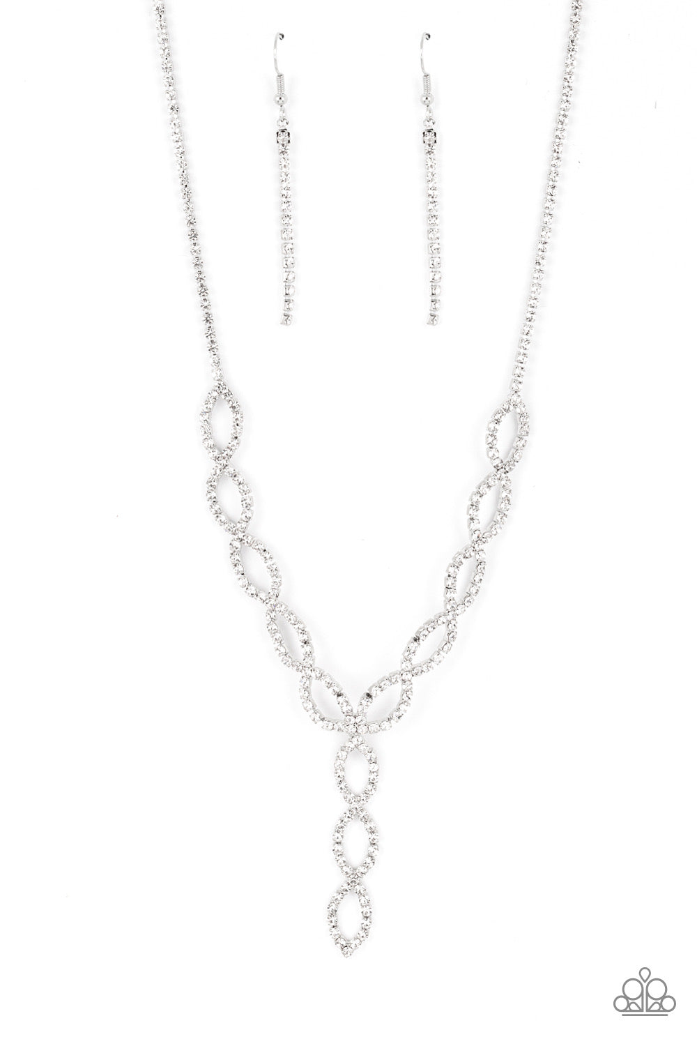 Paparazzi Infinitely Icy - White Necklace - A Finishing Touch Jewelry