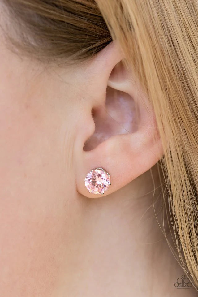 Paparazzi Greatest Treasure - Pink Earring