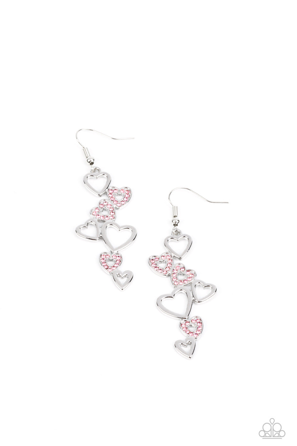 Sweetheart Serenade - Pink Earrings - Paparazzi Earrings - Paparazzi Jewelry Images 