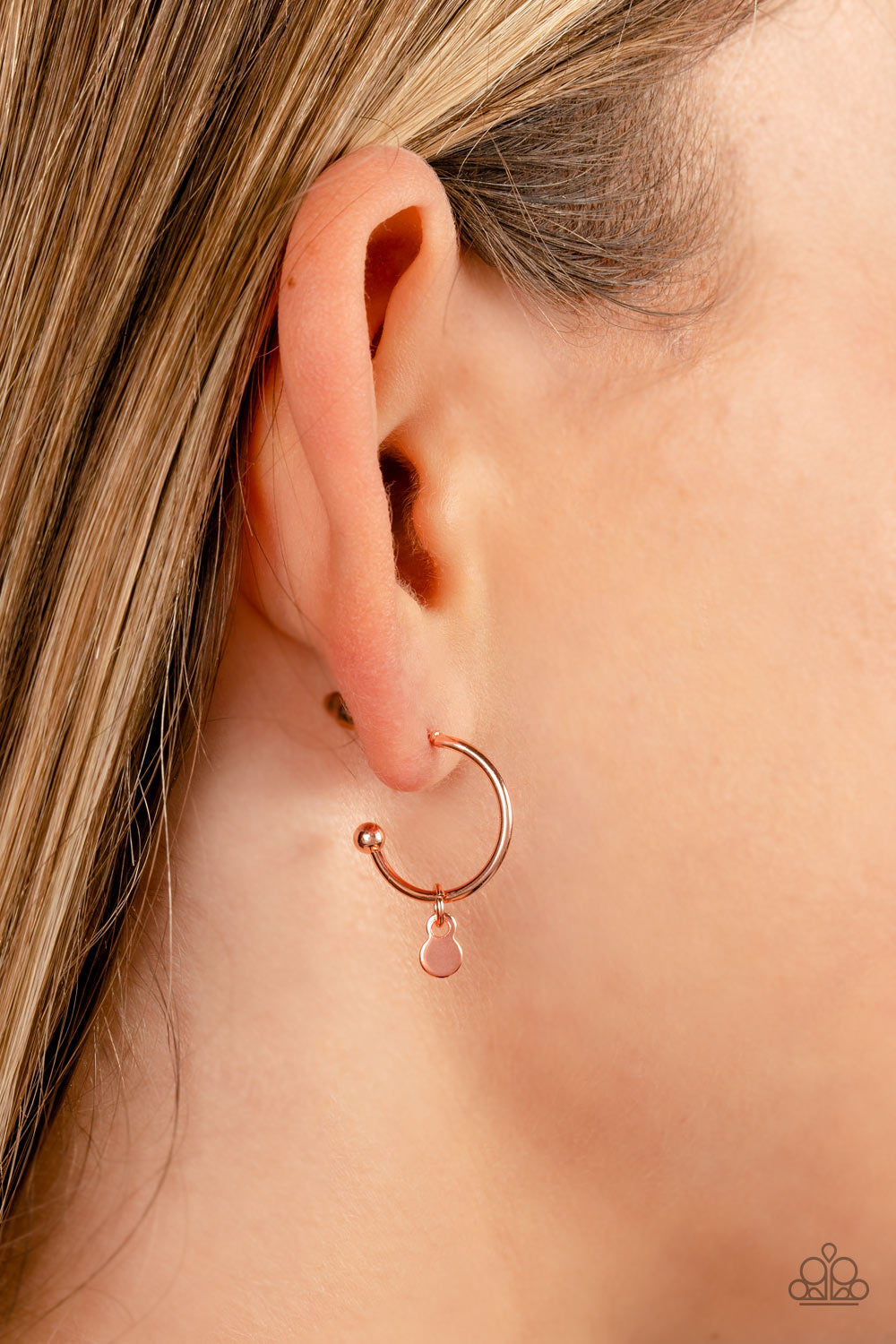 Paparazzi Modern Model - Copper Earrings -Paparazzi Jewelry Images 
