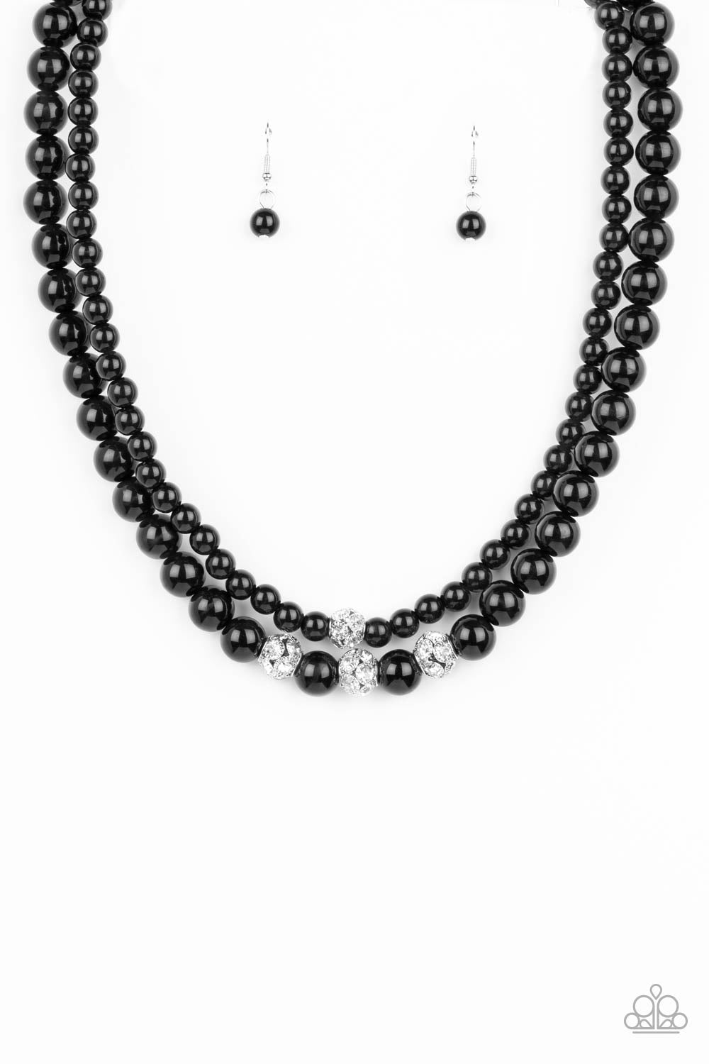 Paparazzi Brilliant Ballerina Black Necklace – A Finishing Touch