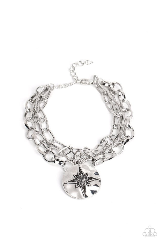 Paparazzi True North Twinkle - Silver Bracelet - A Finishing Touch Jewelry