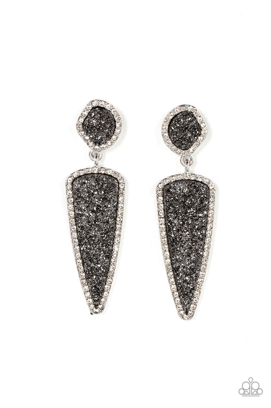 A Finishing Touch Druzy Desire - Silver Earrings