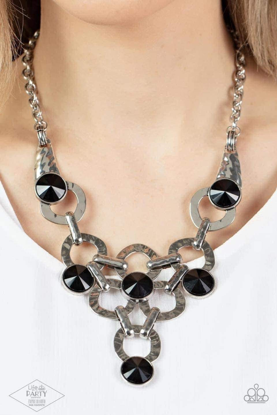 Paparazzi The Karla 2016 Zi Collection Silver Necklace - A Finishing Touch Jewelry