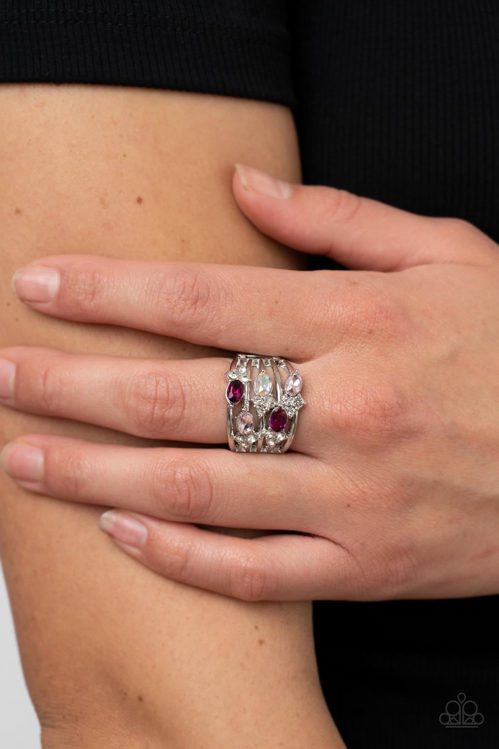 Paparazzi Ethereal Escapade - Pink Ring - A Finishing Touch Jewelry