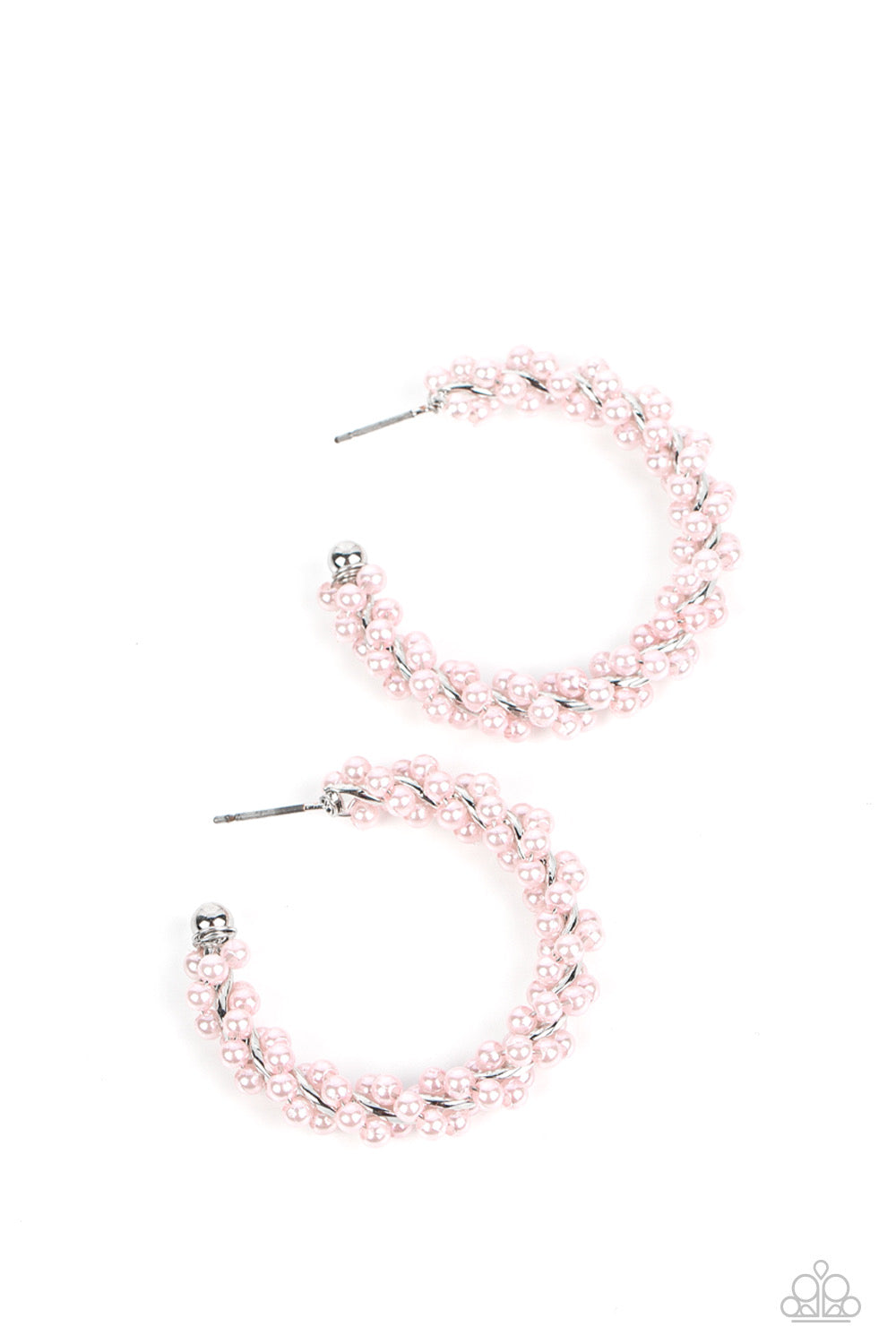 Cute Earrings - Paparazzi Yacht Royale - Pink Earrings Paparazzi jewelry image