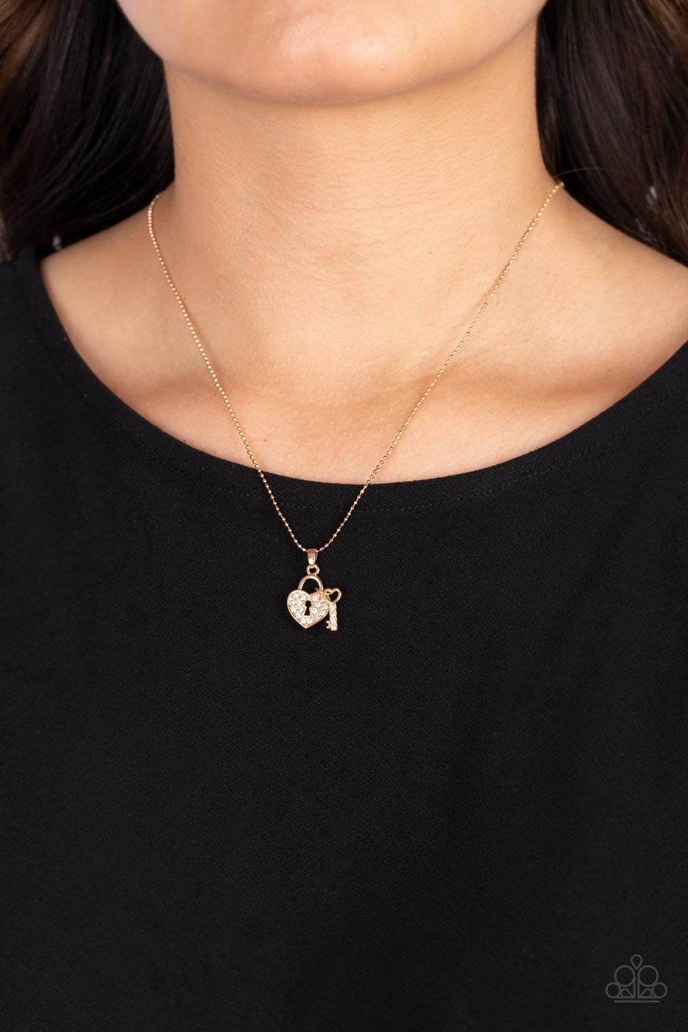 A Finishing Touch You Hold My Heart - Gold Necklace