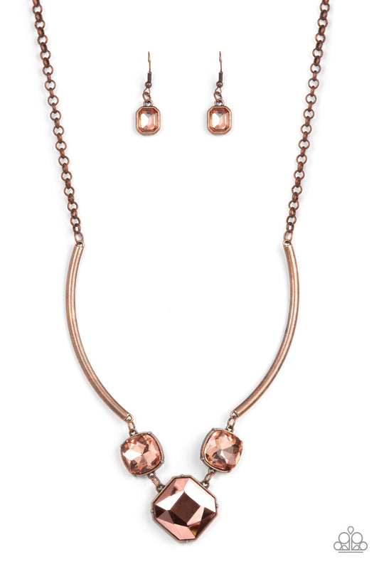 Paparazzi Divine IRIDESCENCE - Copper Necklace - A Finishing Touch Jewelry