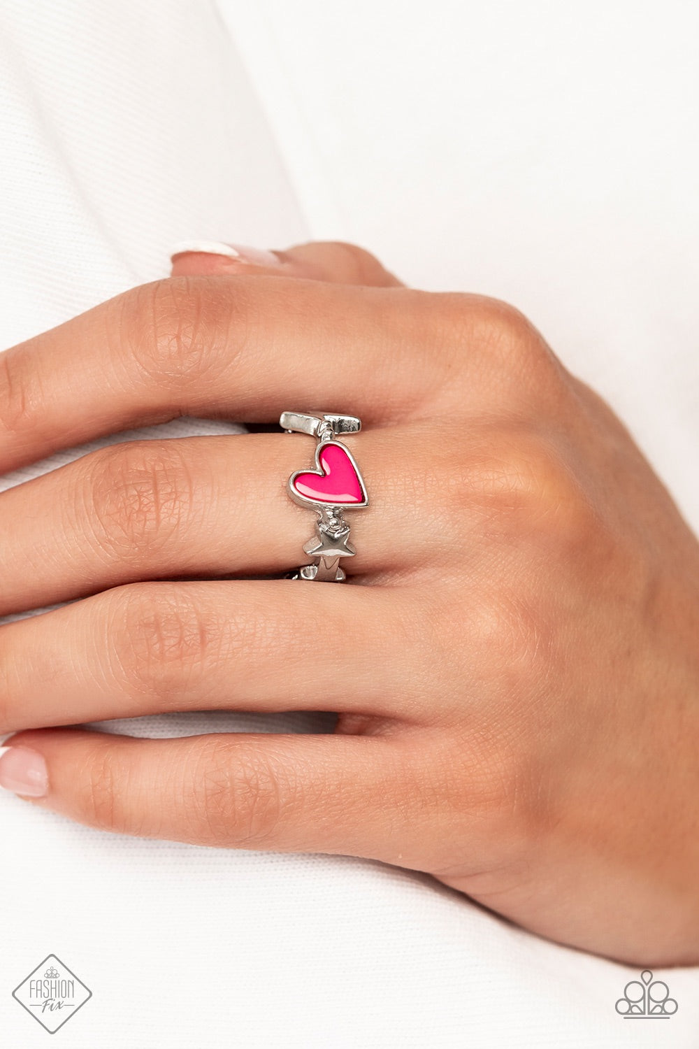 Paparazzi September 2022 Fashion Fix- Contemporary Charm - Pink Ring - A Finishing Touch Jewelry