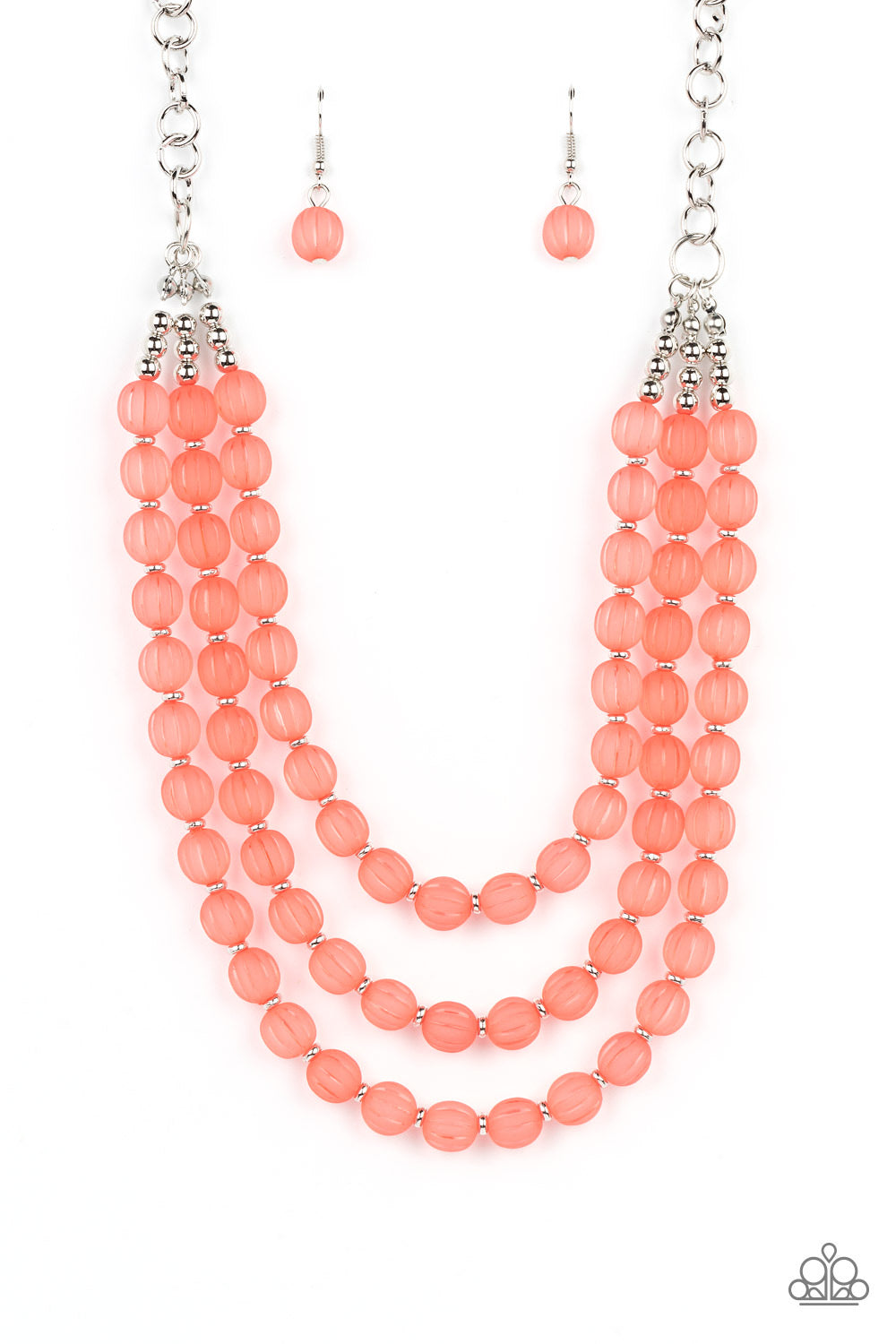 Paparazzi Summer Surprise - Orange Necklace -Paparazzi Jewelry Images 