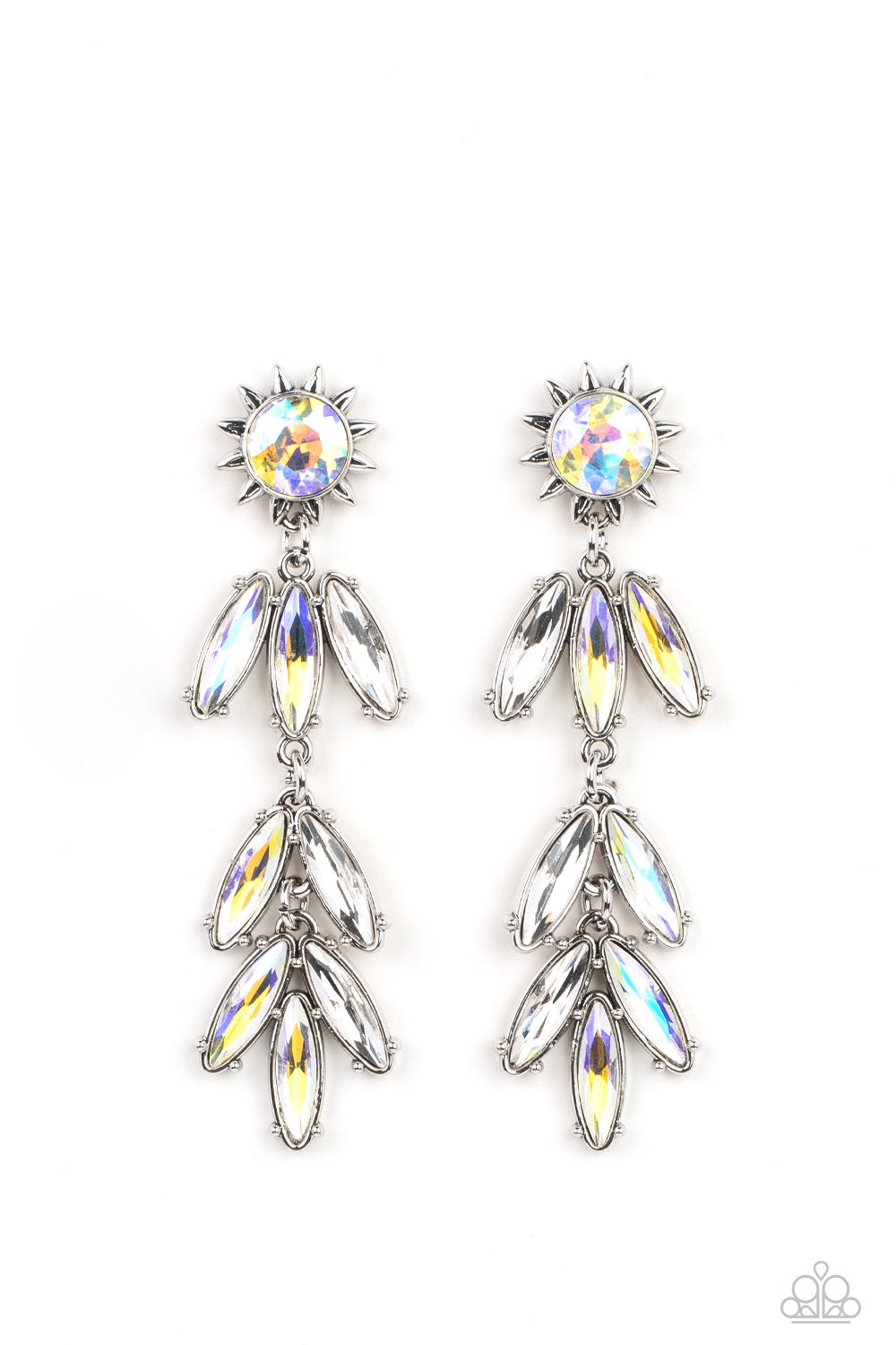 Paparazzi Space Age Sparkle - Yellow Earring - A Finishing Touch Jewelry