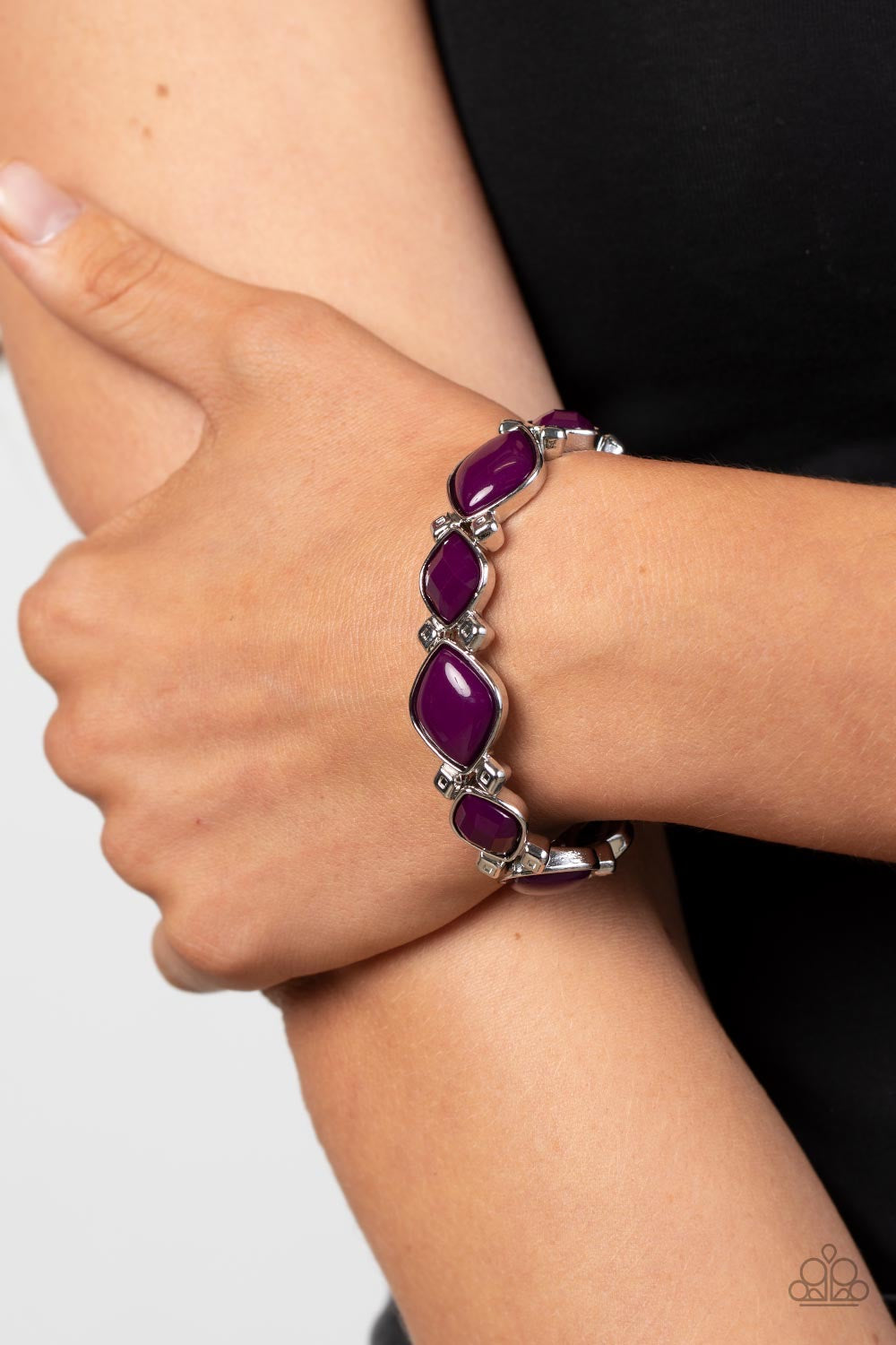 Paparazzi Boldly BEAD-azzled - Purple Bracelet