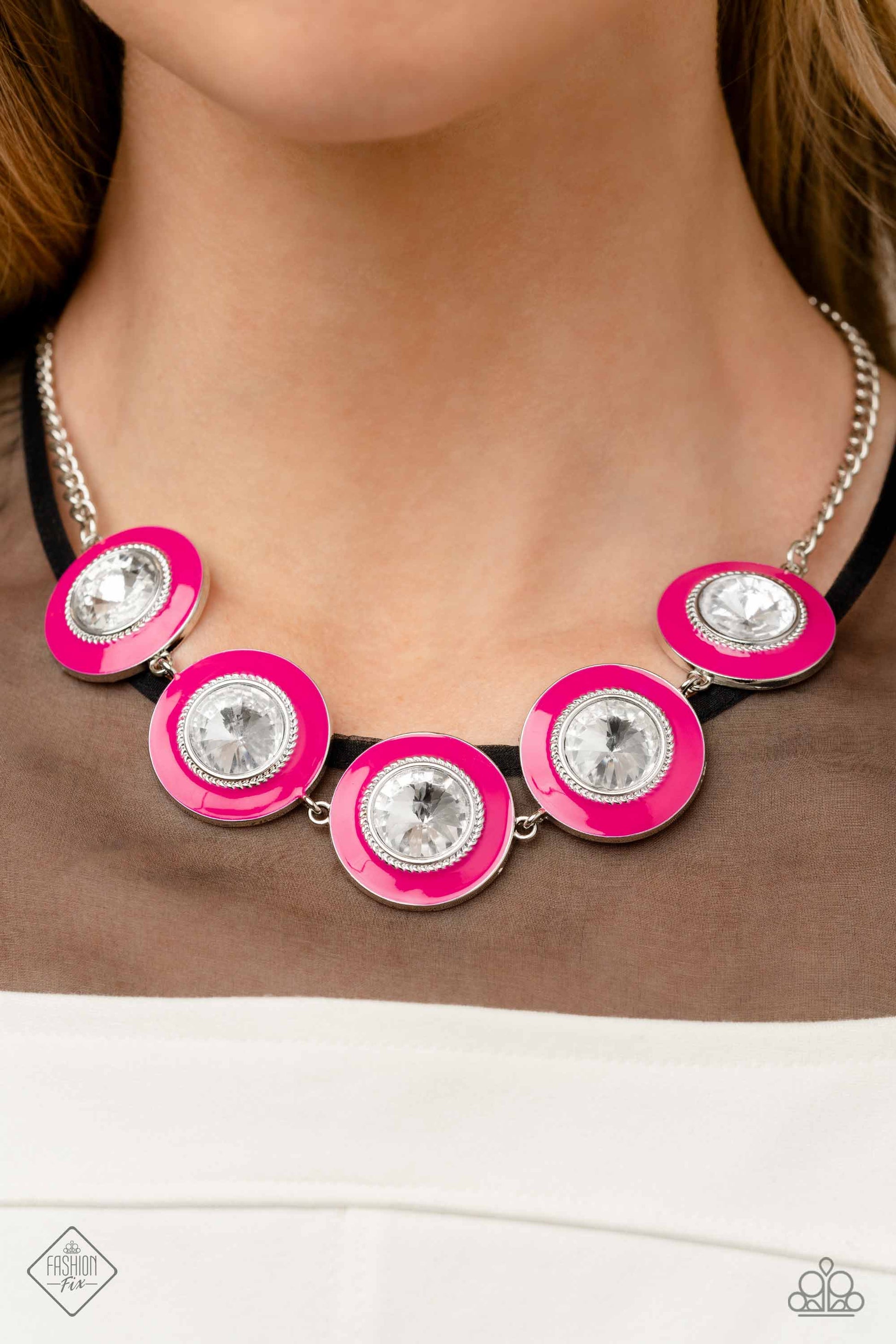 Jewelry Sets for Women : Paparazzi Pink Necklace & Paparazzi Pink Earrings Paparazzi jewelry image