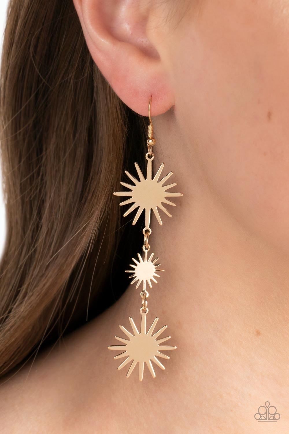Paparazzi Solar Soul - Gold Earrings - Paparazzi Jewelry Images 
