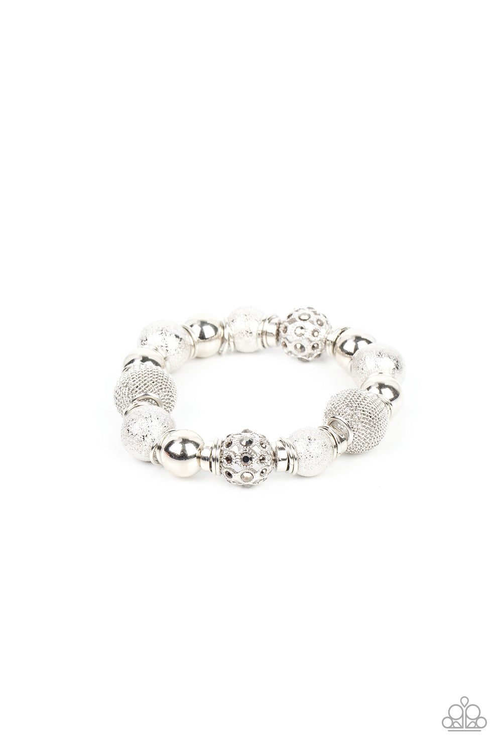 Paparazzi We Totally Mesh - Silver Bracelet - A Finishing Touch Jewelry