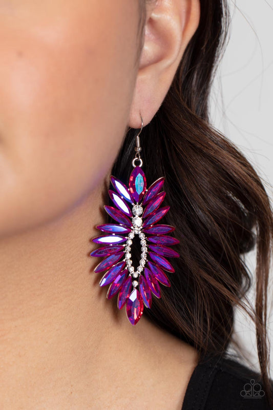 Paparazzi Turn up the Luxe - Pink Earrings - Bling Jewelry Paparazzi Jewelry Images