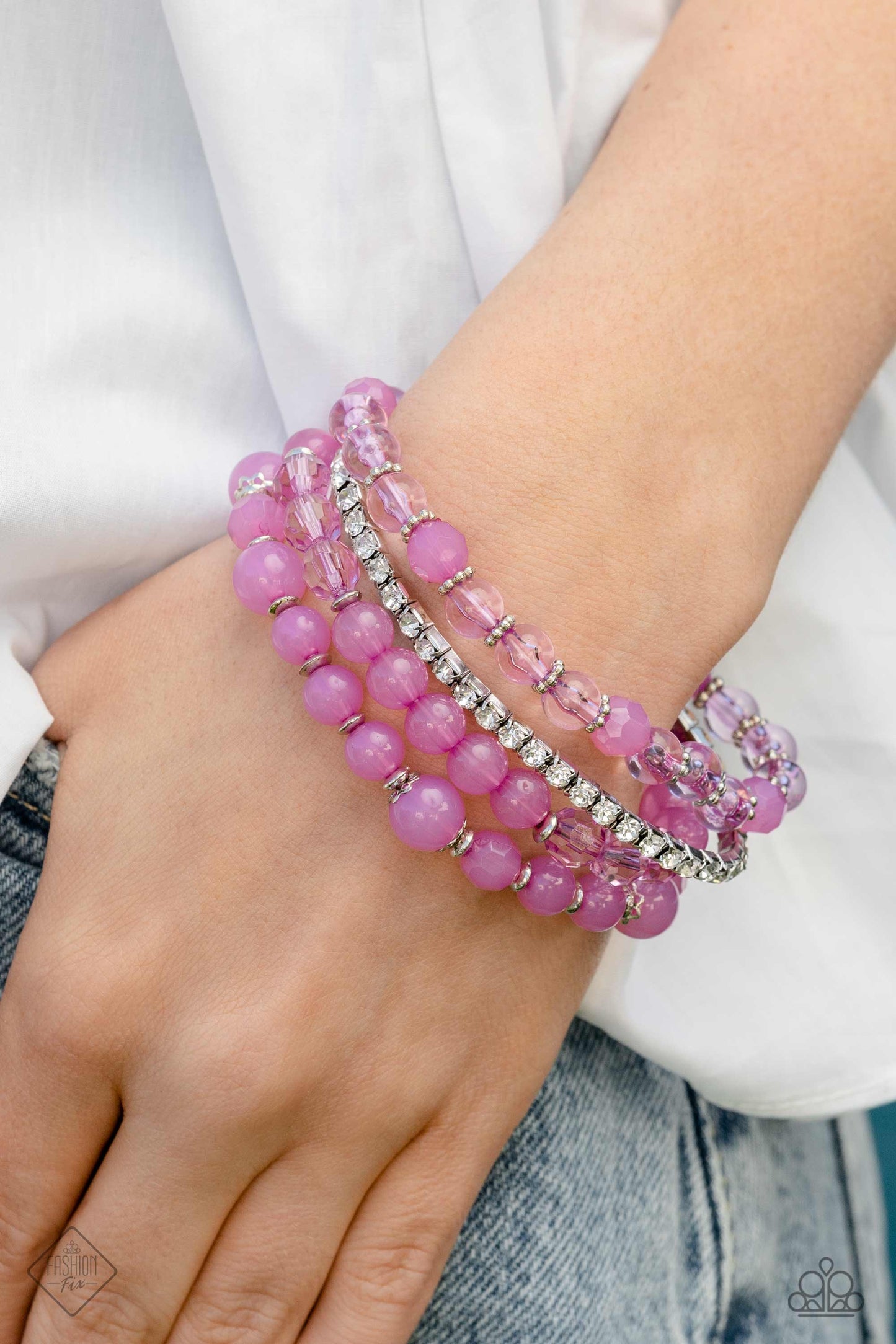 Paparazzi GARDEN the Interruption - Purple Bracelet- March 2023 Fashion Fix