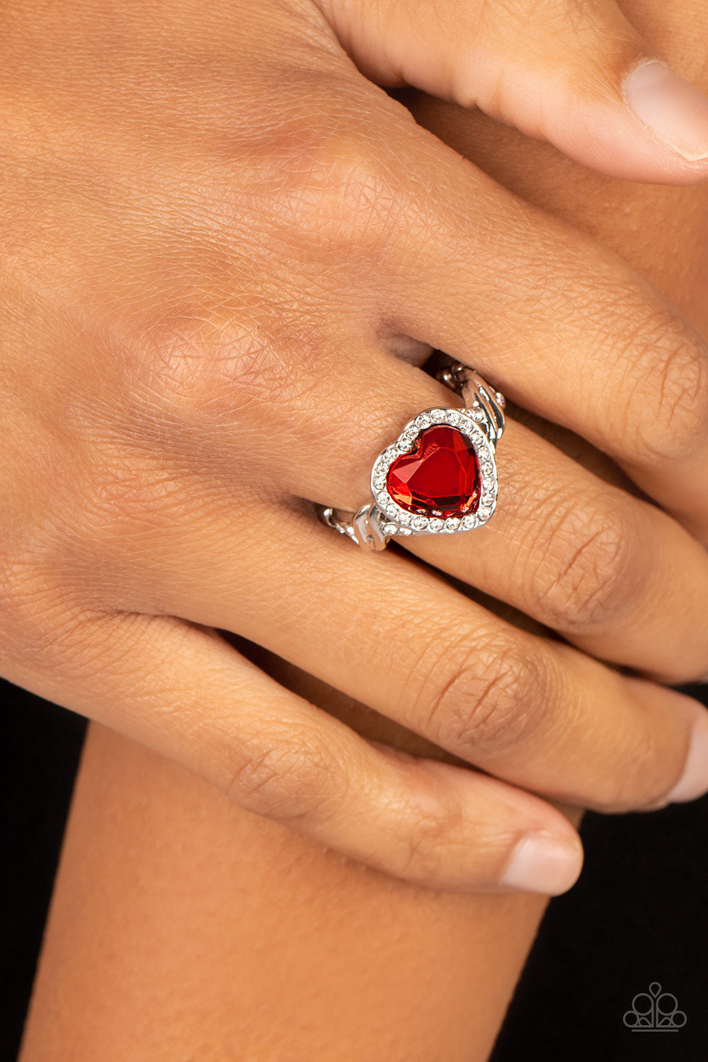 Paparazzi Committed to Cupid - Red Ring-Paparazzi Jewelry Images 