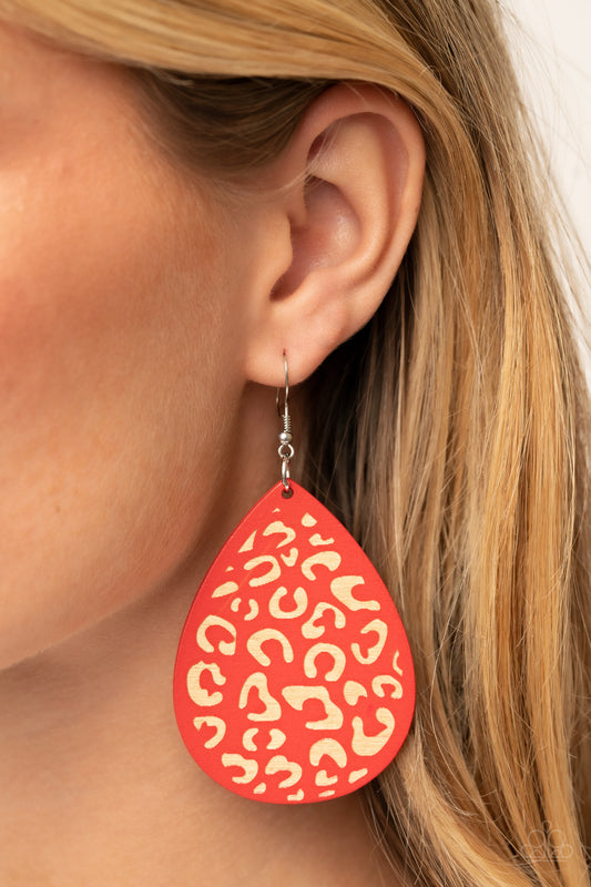A Finishing Touch Suburban Jungle - Red Earrings