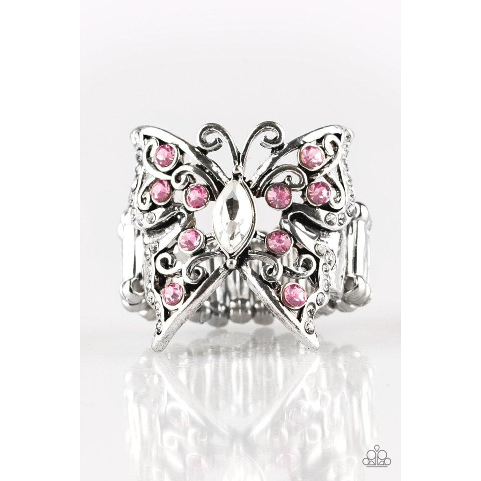 Paparazzi Butterfly Bliss - Pink Rings - A Finishing Touch 