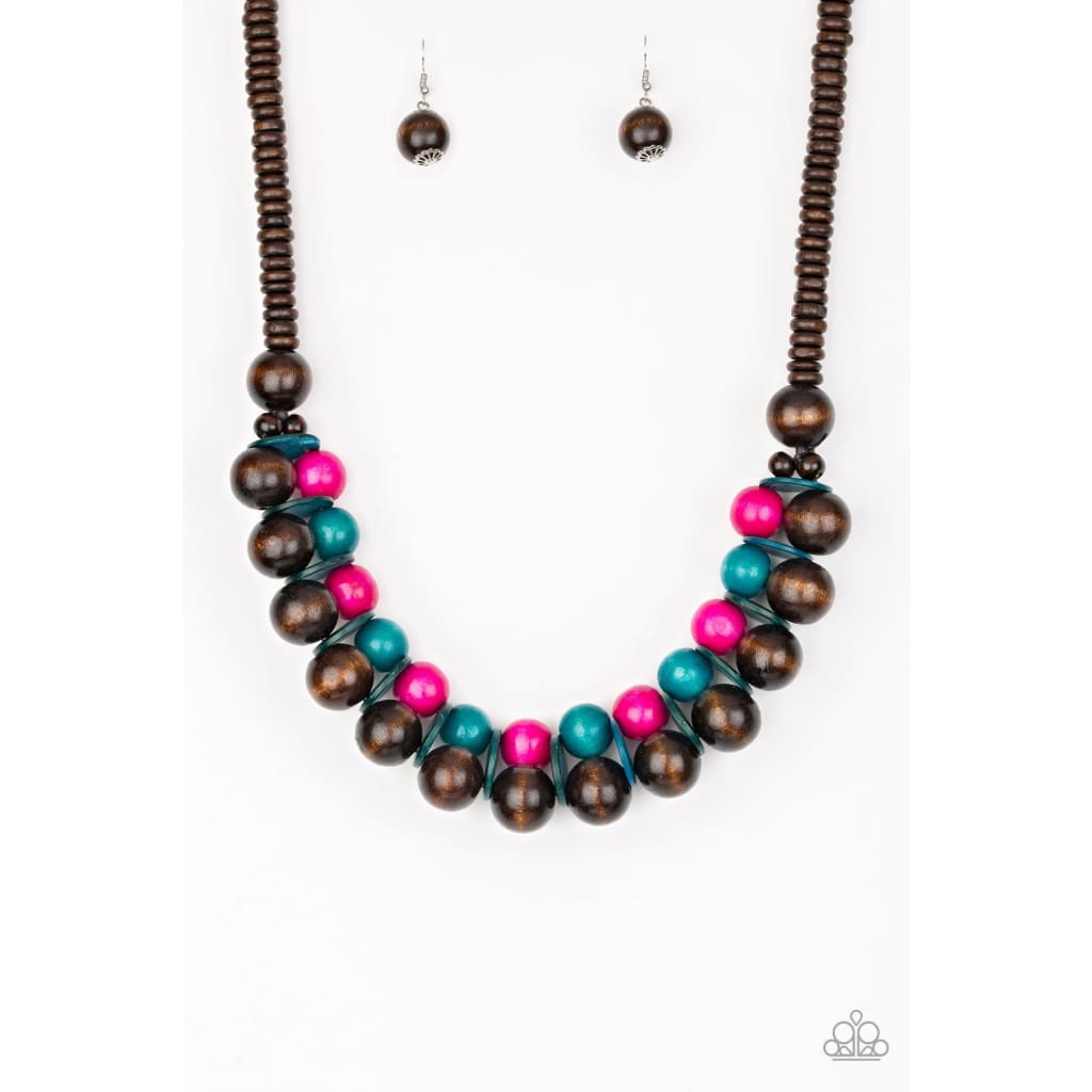 Paparazzi Caribbean Cover Girl - Multi Necklace - A Finishing Touch 