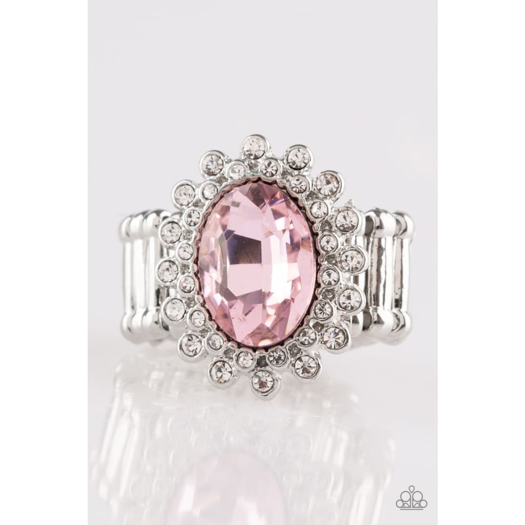 Paparazzi Castle Chic - Pink Rings - A Finishing Touch 
