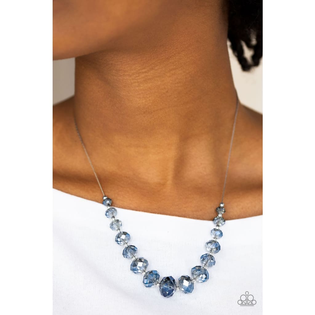 Paparazzi Crystal Carriages - Blue Necklace- Paparazzi Jewelry Images