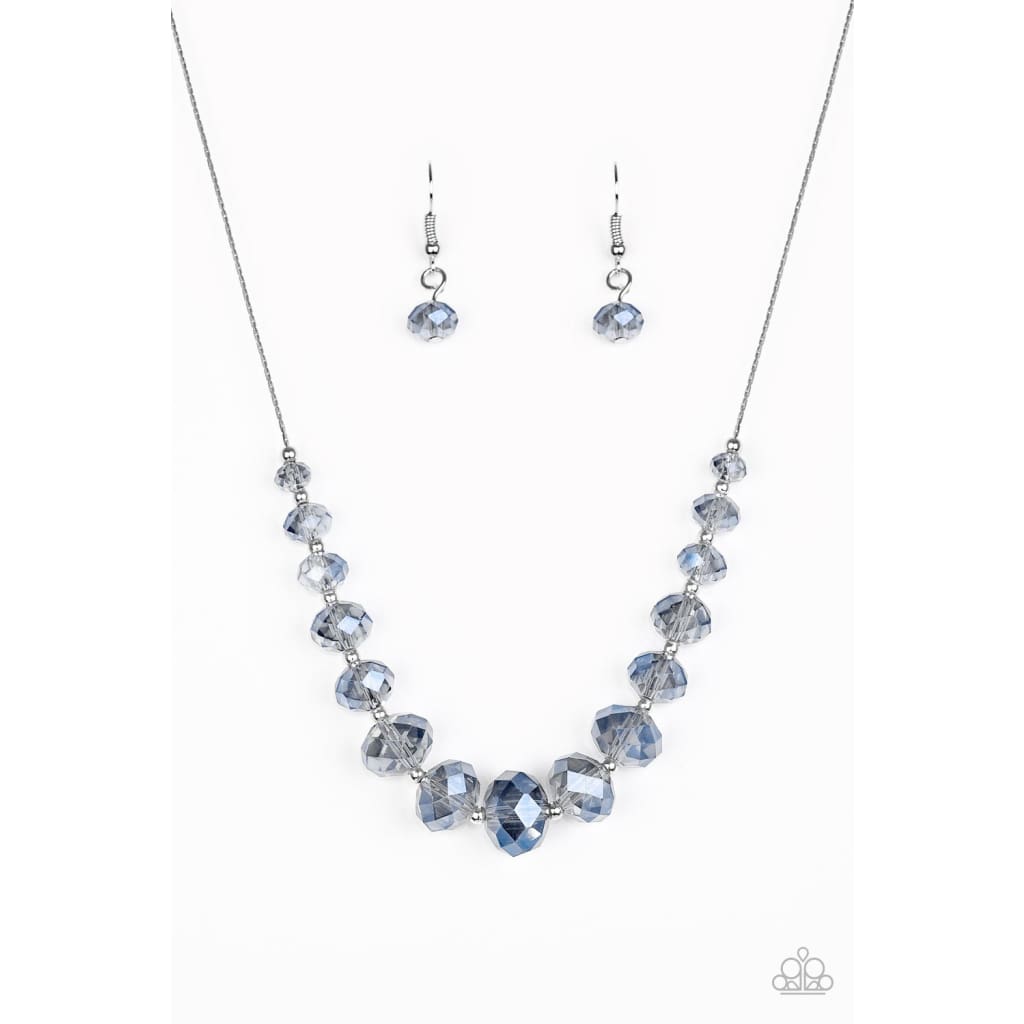 Paparazzi Crystal Carriages -  Blue Necklace- Paparazzi Jewelry Images