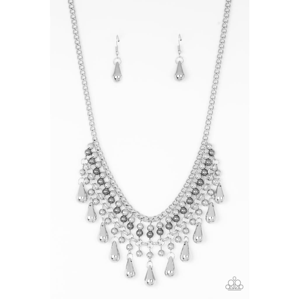 Paparazzi Dont Forget To BOSS! - Silver Necklace - A Finishing Touch 