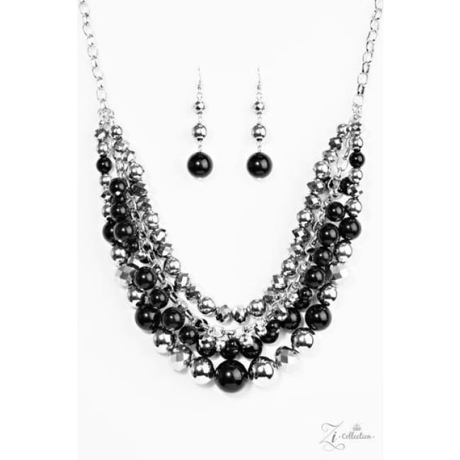 Fame 2017 Paparazzi Zi Collection Black Necklace - A Finishing Touch 