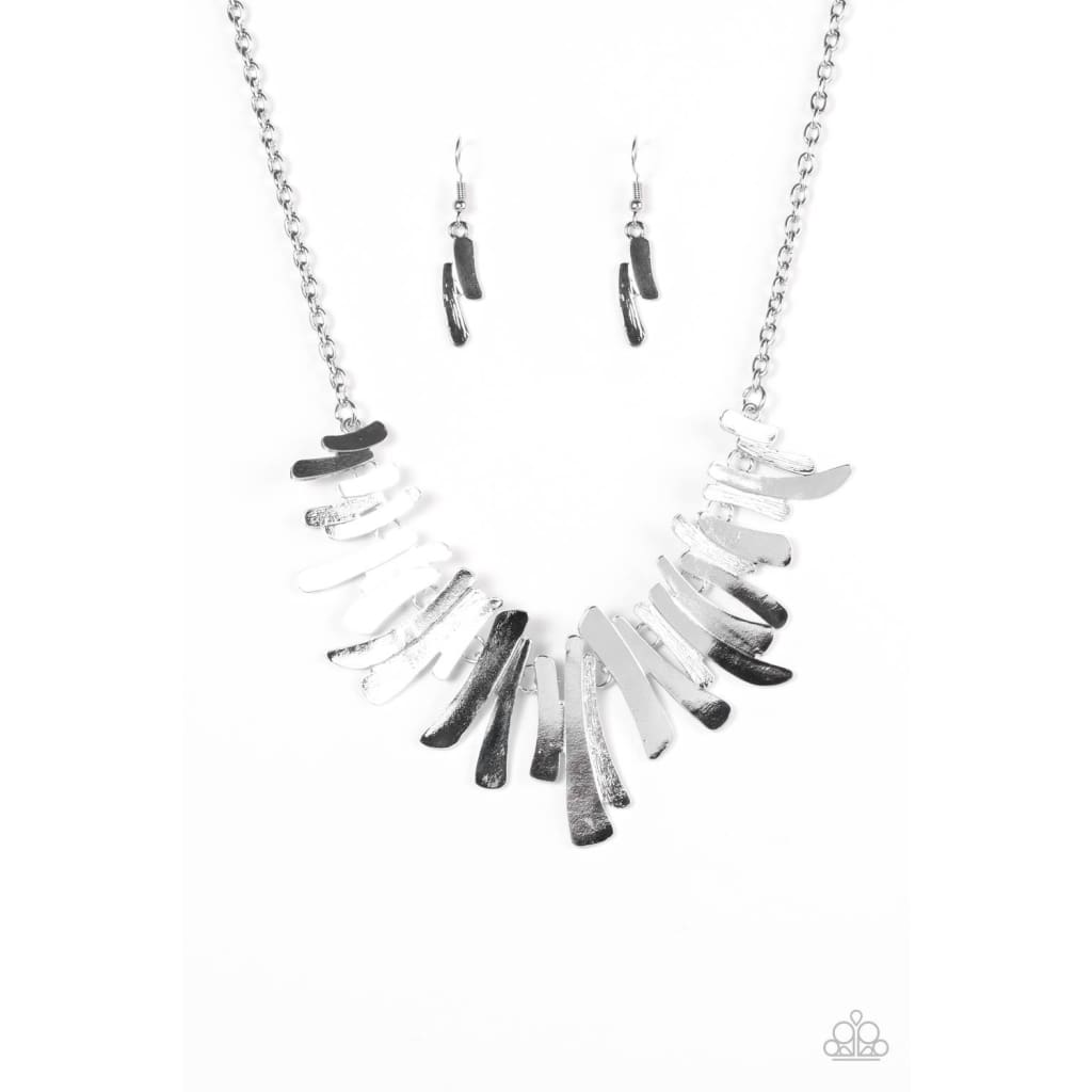 Paparazzi Hold Some, BOLD Some - Silver Necklaces - A Finishing Touch 