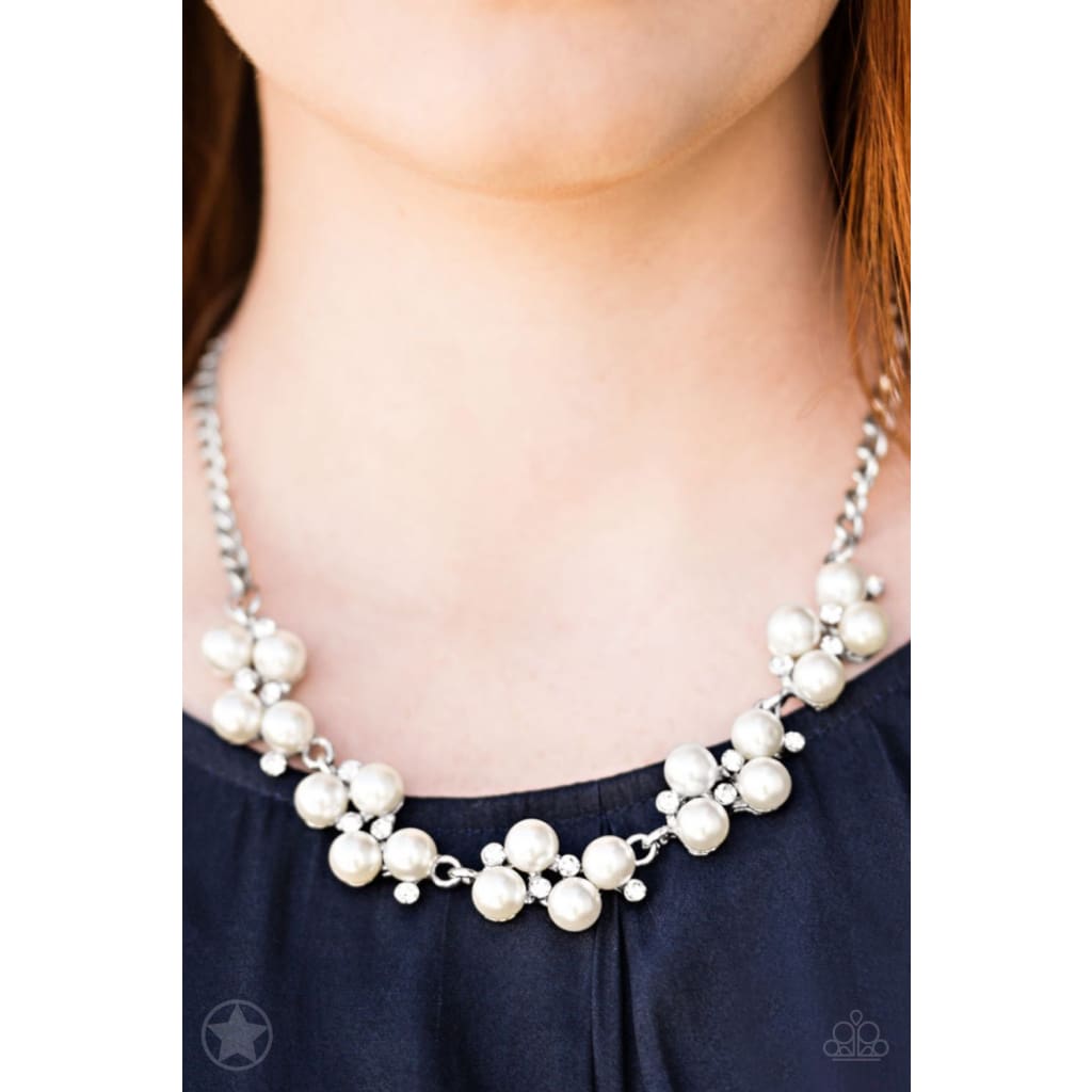Paparazzi Love Story White Necklace - A Finishing Touch 