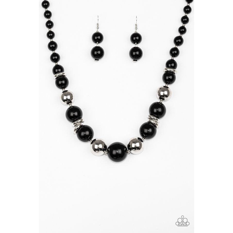 Paparazzi New York Nightlife Black Necklace - A Finishing Touch 