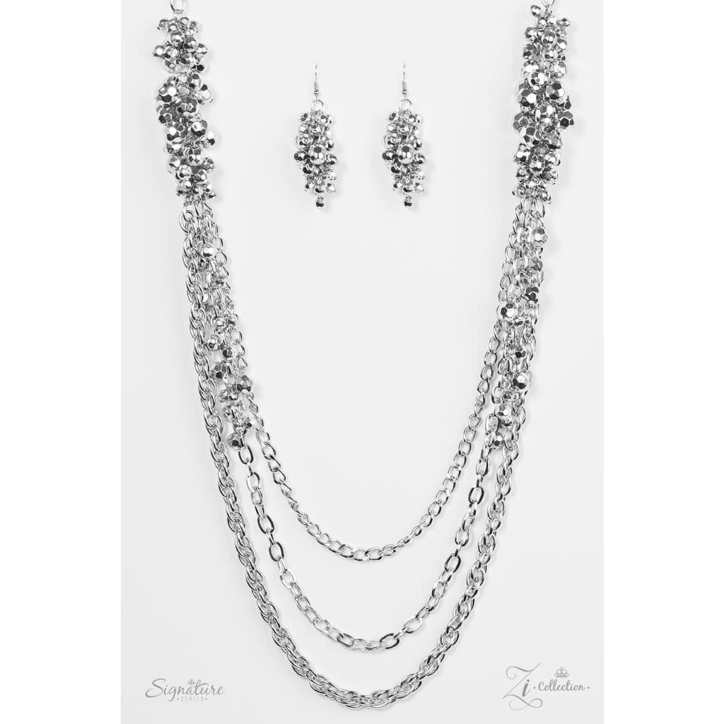Paparazzi The Shelley Silver Zi Collection Necklace - A Finishing Touch 