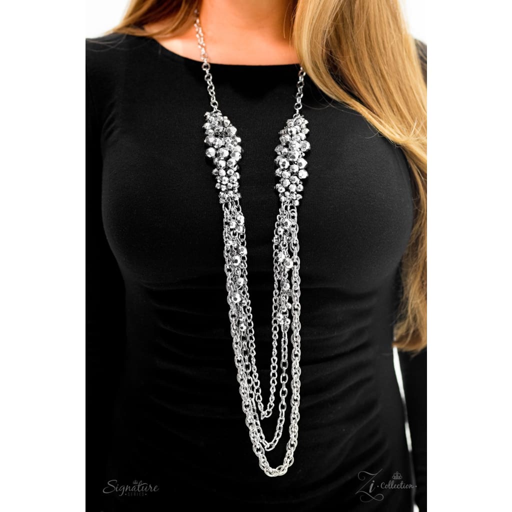 Paparazzi The Shelley Silver Zi Collection Necklace - A Finishing Touch 