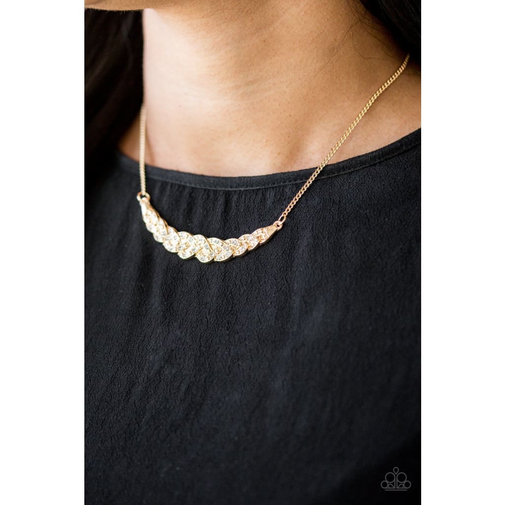 Paparazzi Whatever Floats Your YACHT- Gold Necklace - A Finishing Touch 